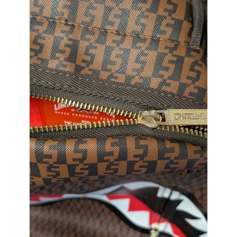 Sprayground Limited Edition Shark Mouth Backpack Zipper Needs Repair & See Photo